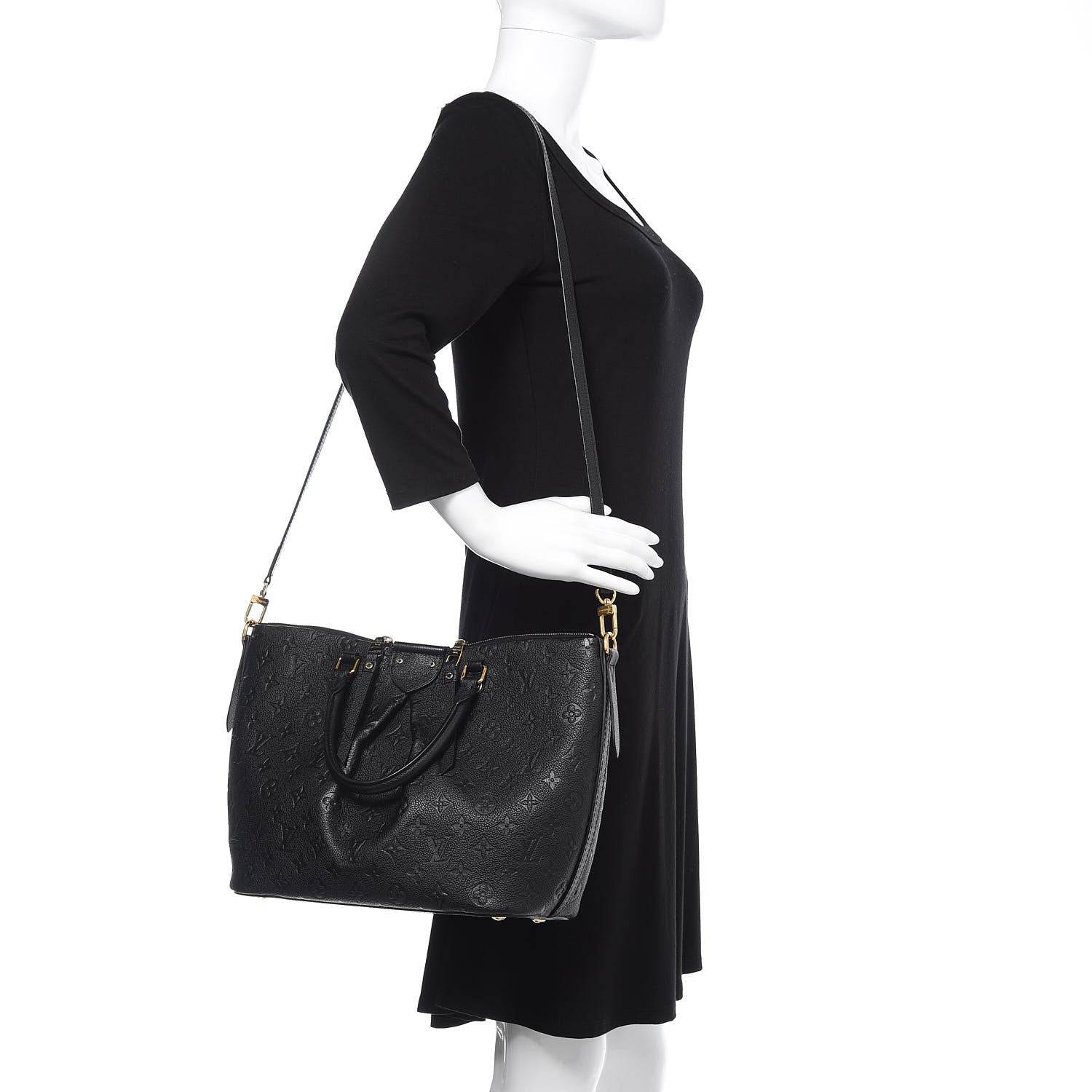 Louis Vuitton Empreinte Mazarine MM Black 2 of 9