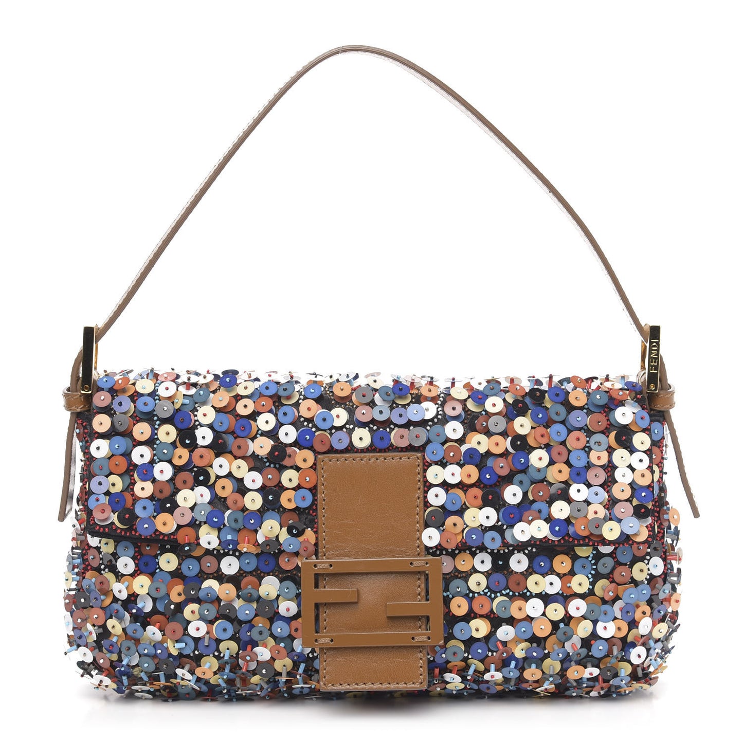 Sequin Embroidered Baguette Multicolor
