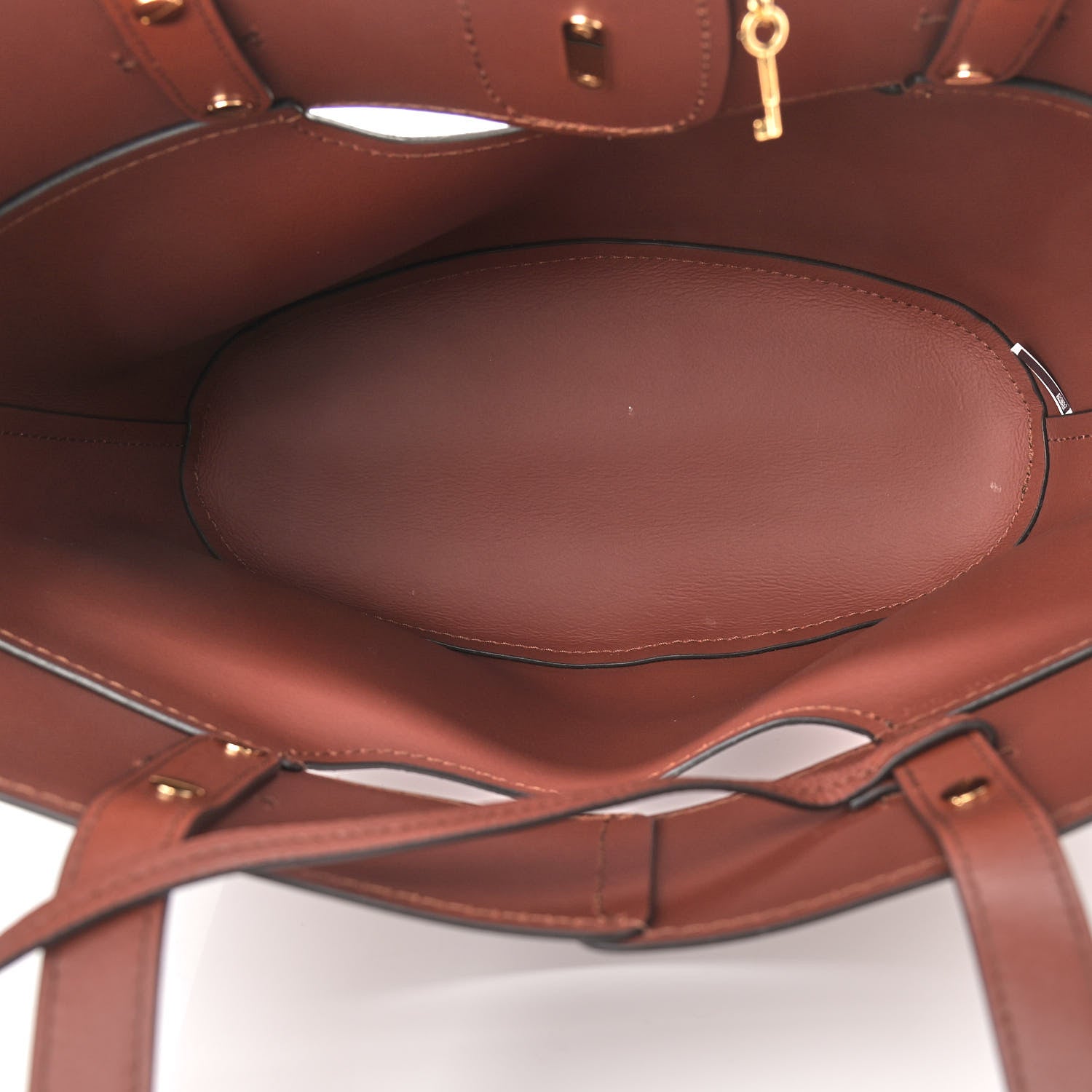 Chloe Smooth Grained Calfskin Medium Aby Tote Sepia Brown 8 of 11