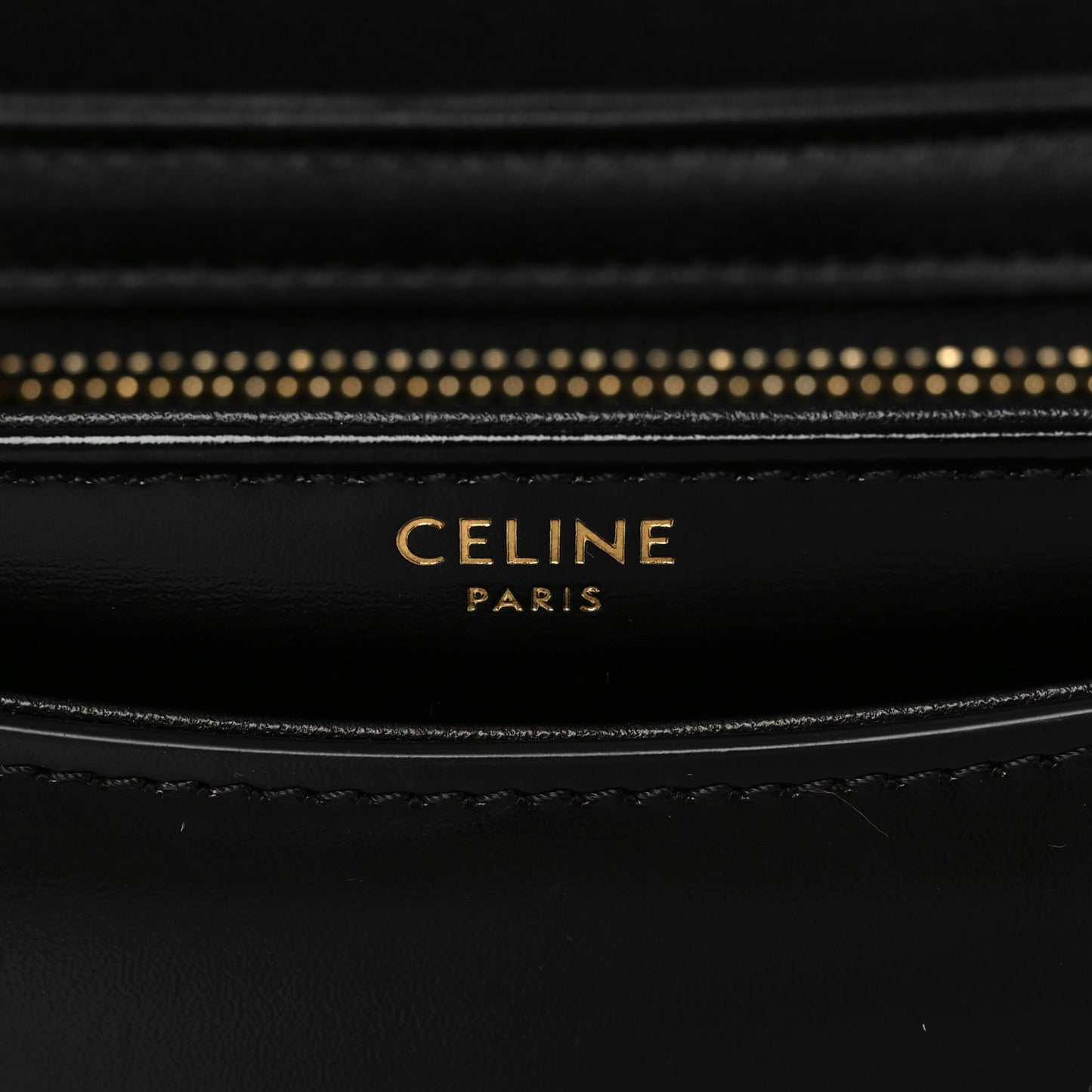 Shiny Calfskin Teen Besace Black