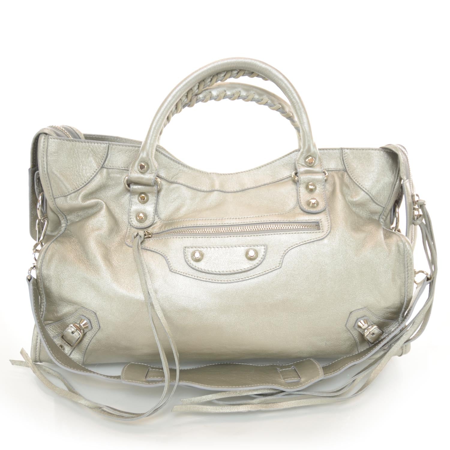 Balenciaga Agneau City Metallic Silver Hardware 1 of 9
