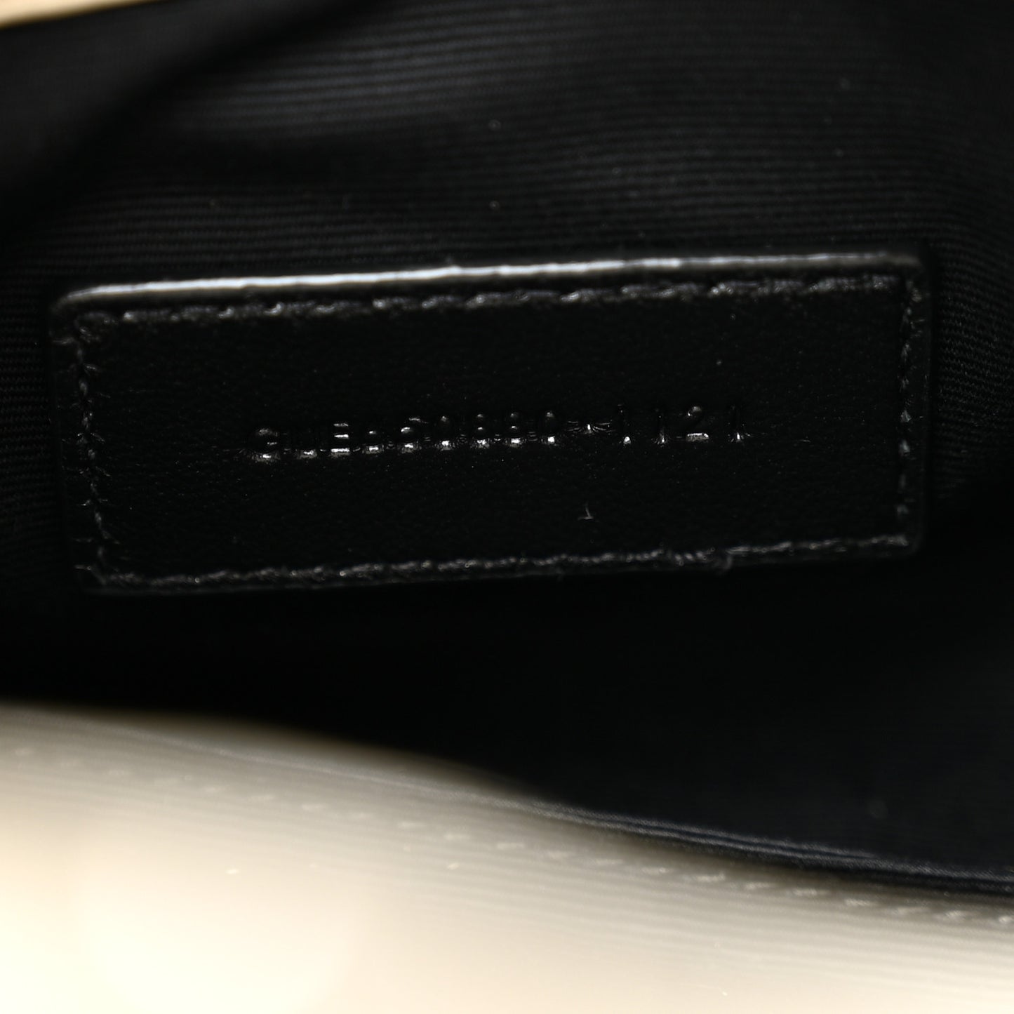Lambskin Monogram Loulou Puffer Pouch Clutch Crema Soft