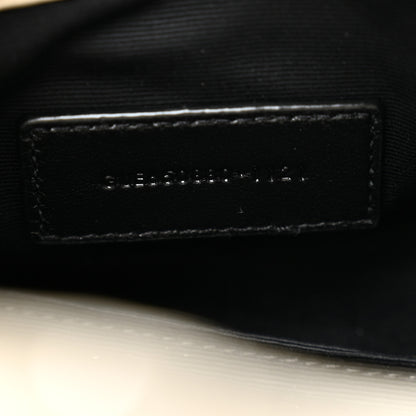 Saint Laurent Lambskin Monogram Loulou Puffer Pouch Clutch Crema Soft 7 of 8