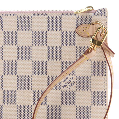 Louis Vuitton Damier Azur Neverfull MM GM Pochette Rose Ballerine 7 of 7
