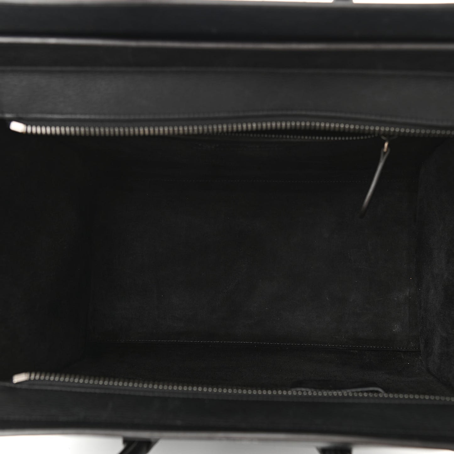 Drummed Calfskin Mini Luggage Black