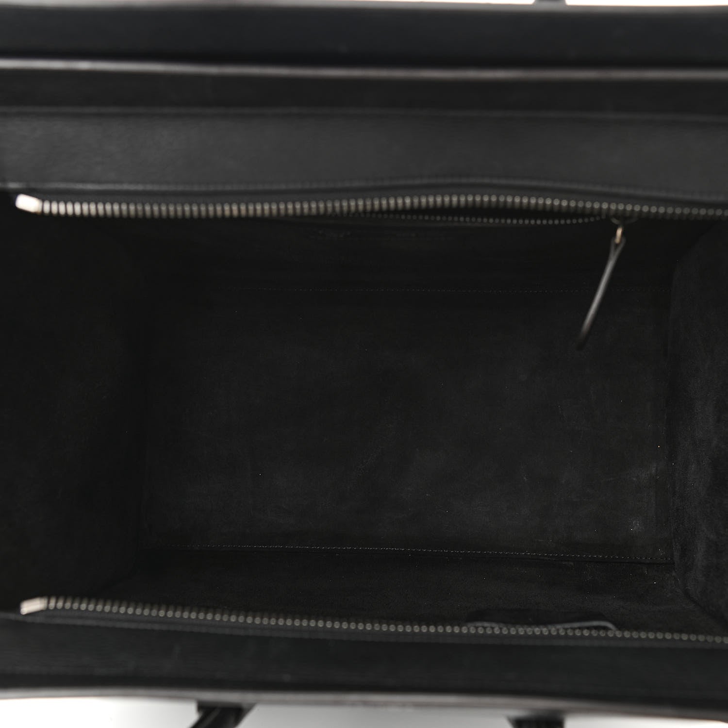 Celine Drummed Calfskin Mini Luggage Black 5 of 10