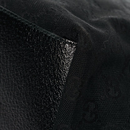 Gucci GG Monogram Medium Web Handle Bucket Tote Black 10 of 14