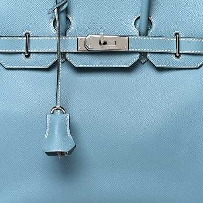 Hermes Epsom HAC Birkin 28 Blue Jean 8 of 11