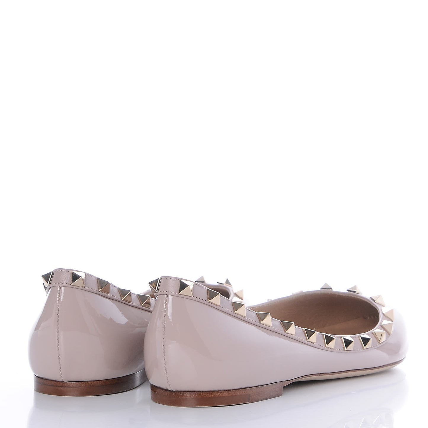 Patent Rockstud Ballerina Flats 39 Poudre