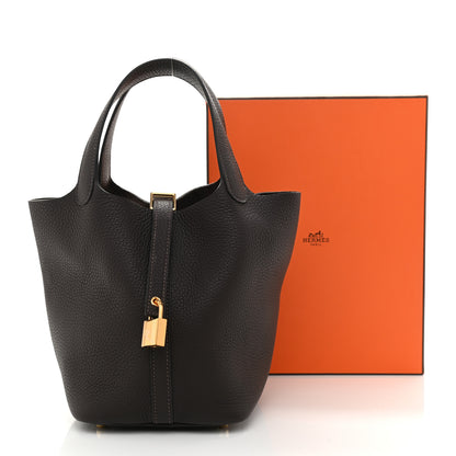 Hermes Taurillon Clemence Picotin Lock 18 PM Ebene 10 of 10