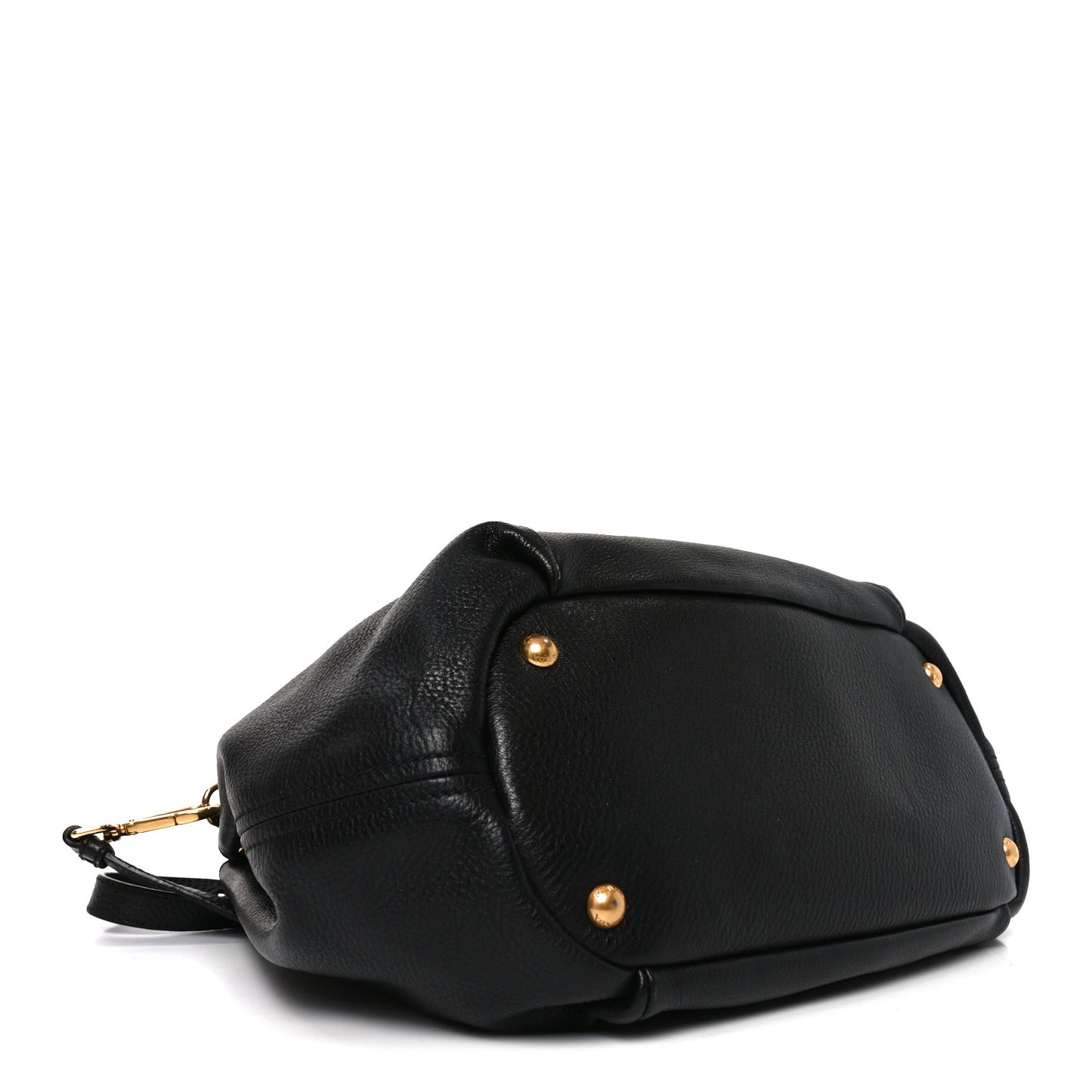 Vitello Daino Shoulder Bag Black