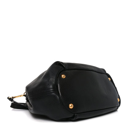Prada Vitello Daino Shoulder Bag Black 4 of 9