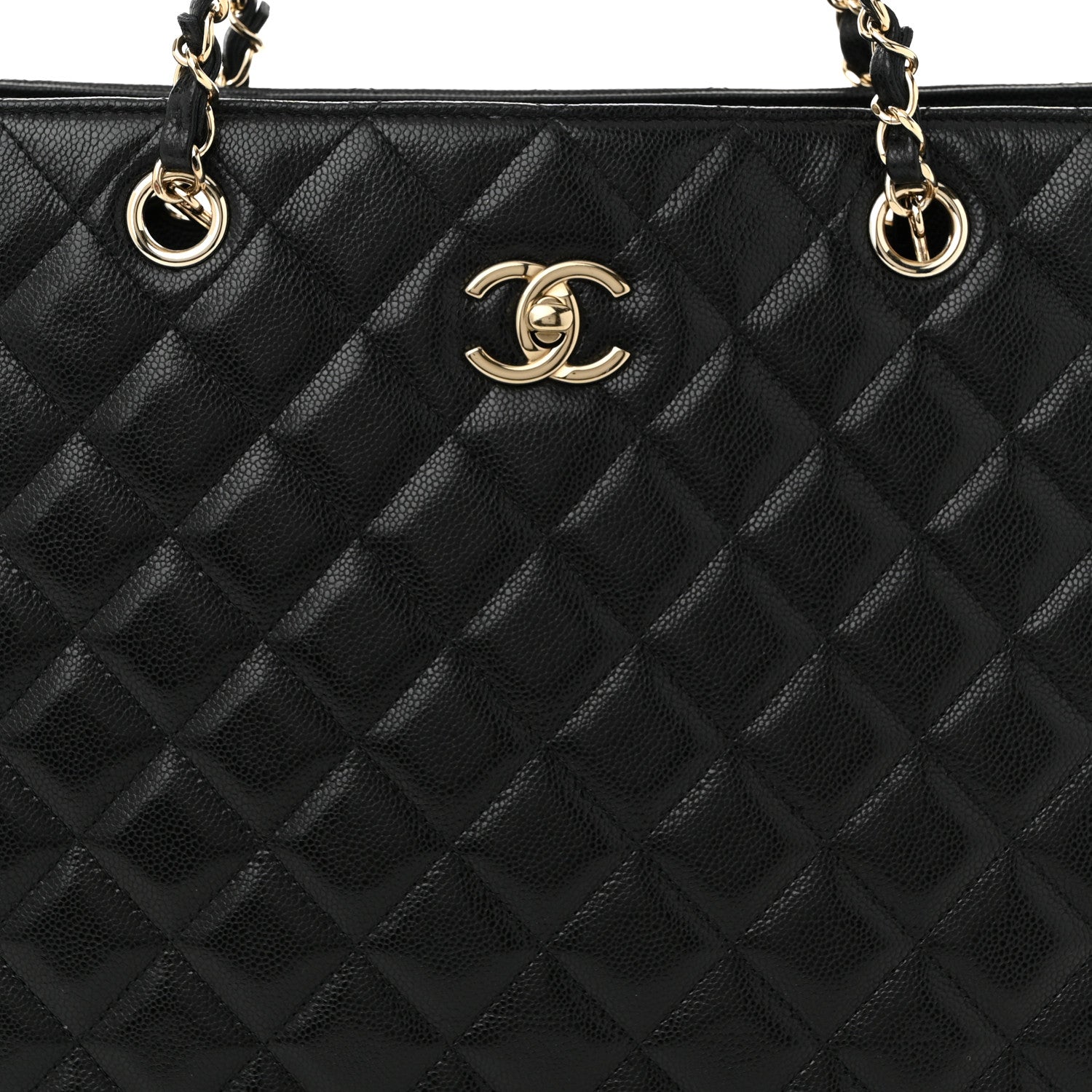 Chanel Caviar Quilted Large Shopping Tote Black 8 of 10