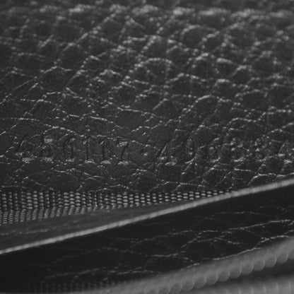 Gucci Dollar Calfskin GG Marmont Zip Around Wallet Black 7 of 8