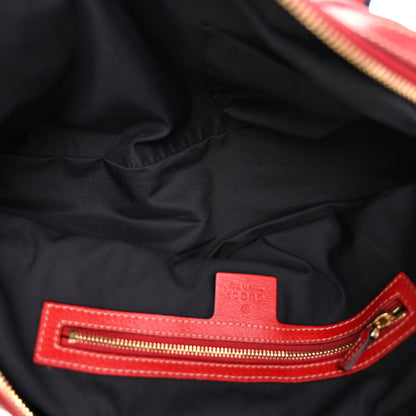 Gucci Goatskin Small Capri Bowler Red 5 of 11