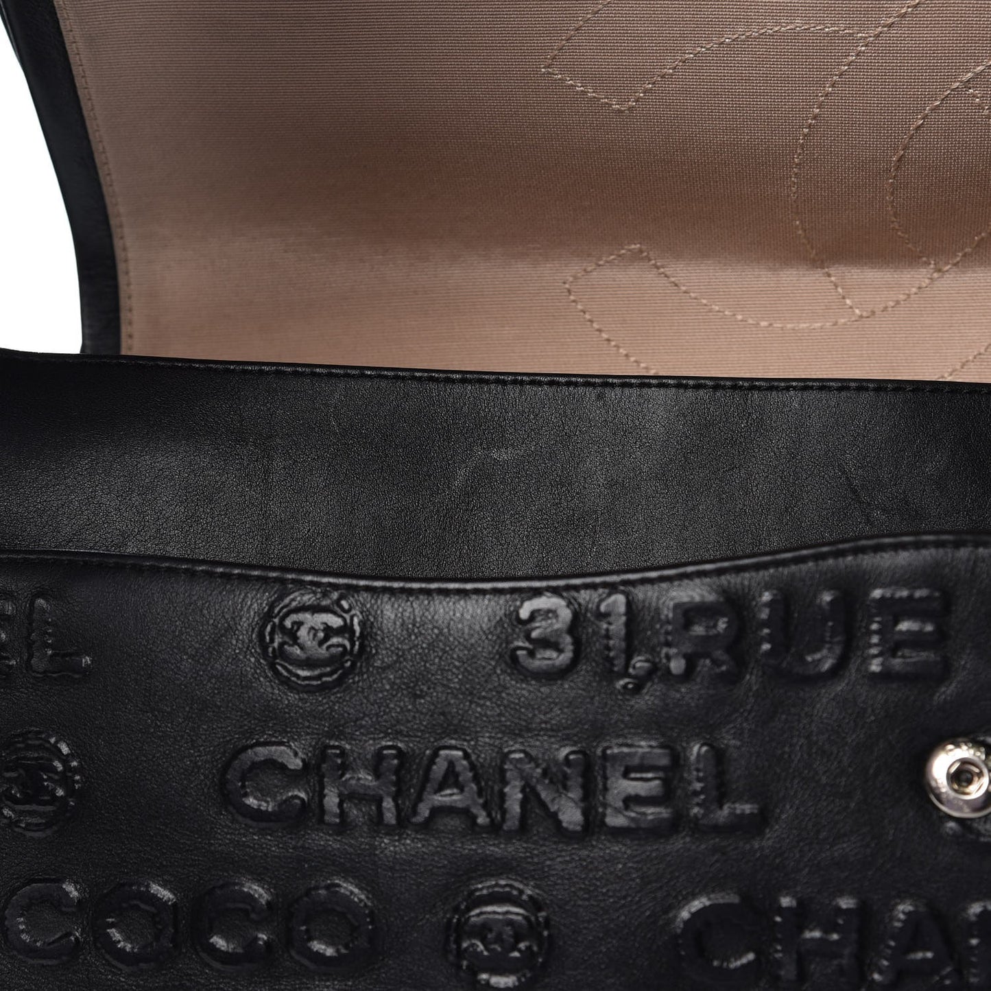 Calfskin Unlimited Jumbo Double Flap Black