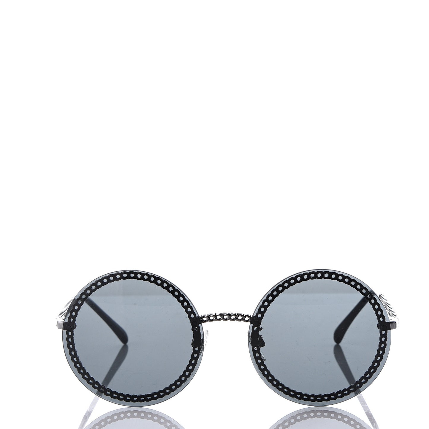 Round Chain Sunglasses 4245 Gold