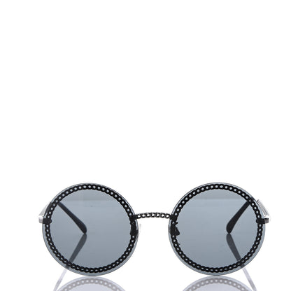 Chanel Round Chain Sunglasses 4245 Gold 3 of 14