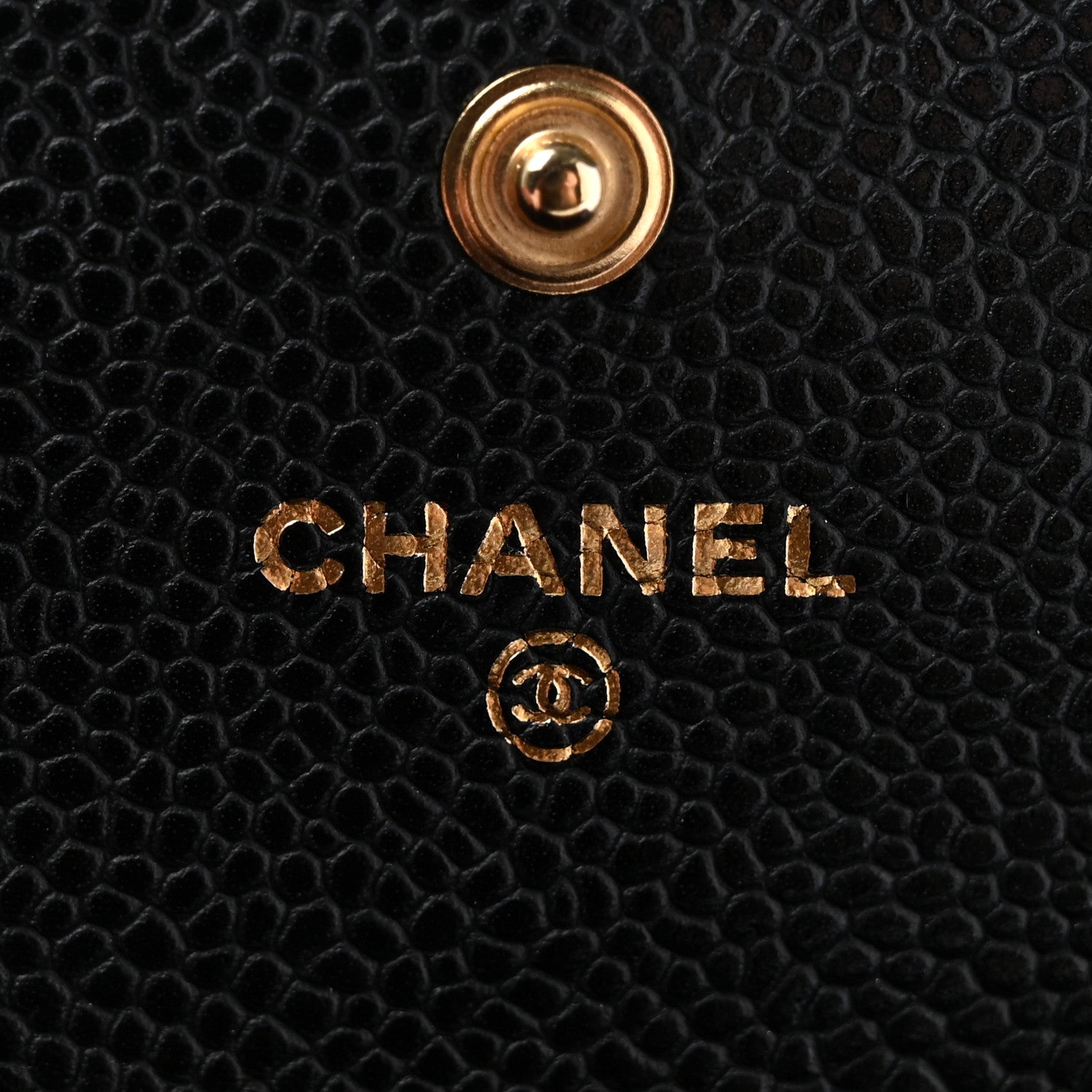 Chanel Caviar Quilted Large Gusset Flap Wallet Black 6 of 10