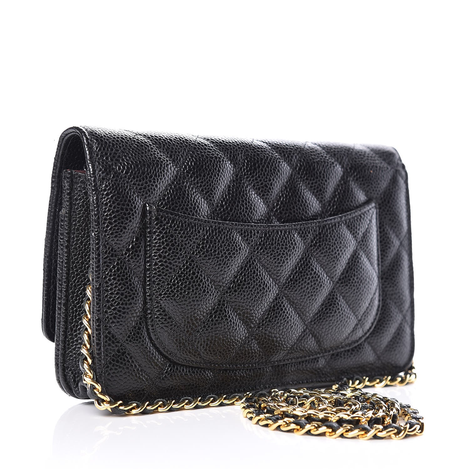 Chanel Caviar Quilted Wallet On Chain WOC Black 3 of 10
