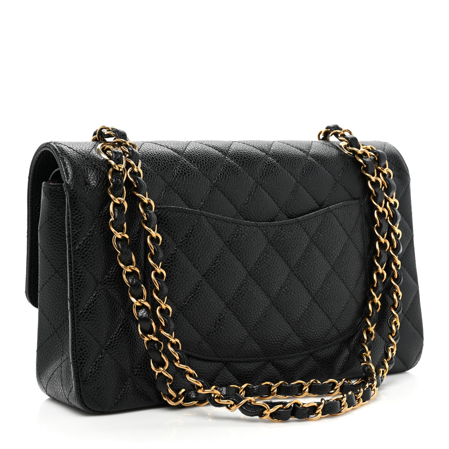 Chanel Caviar Quilted Medium Double Flap Black 2 of 9