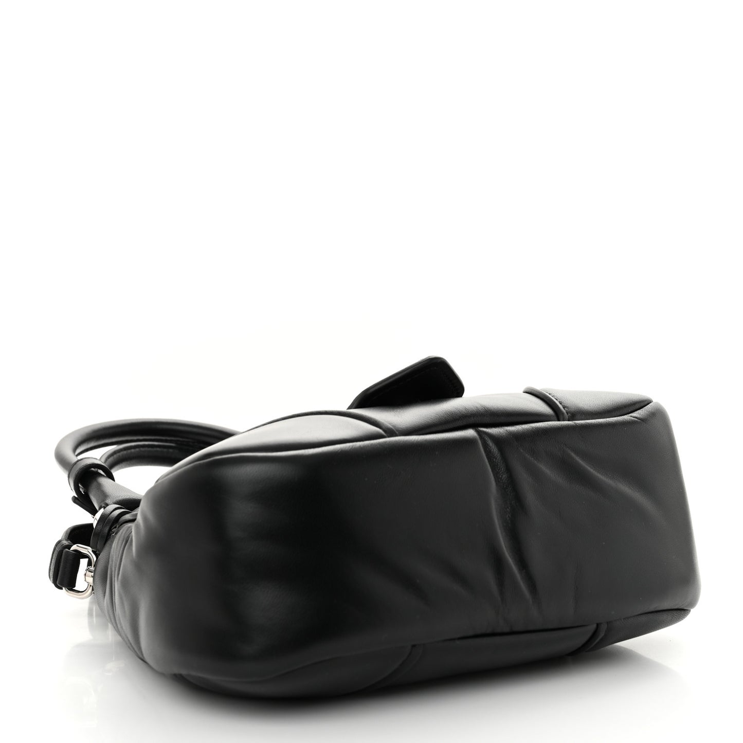 Nappa Soft Padded Re-Edition 2002 Moon Bag Black