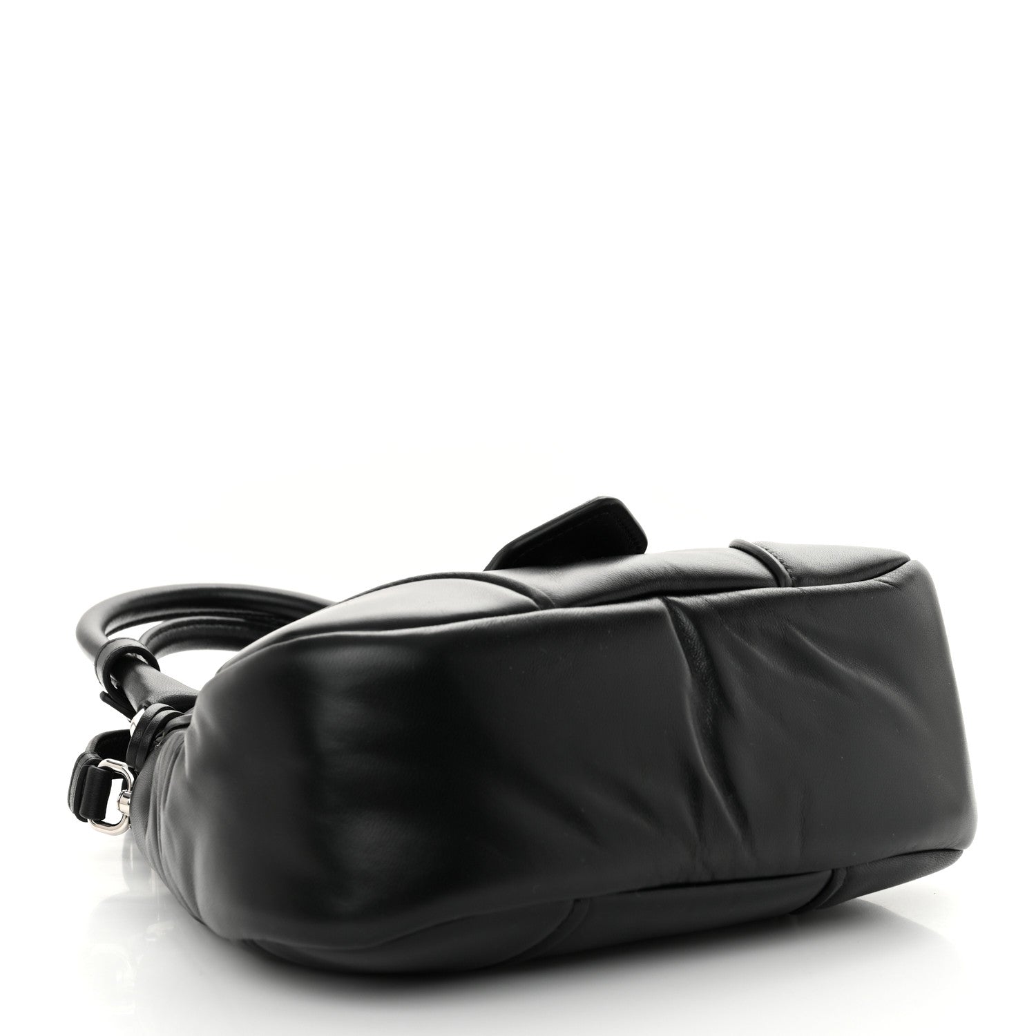 Prada Nappa Soft Padded Re-Edition 2002 Moon Bag Black 4 of 9