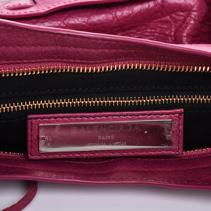 Balenciaga Agneau Classic Gold Hardware City Rose Dahlia 7 of 8
