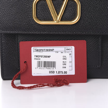 Valentino Garavani Calfskin VLogo Crossbody Bag Black 9 of 9