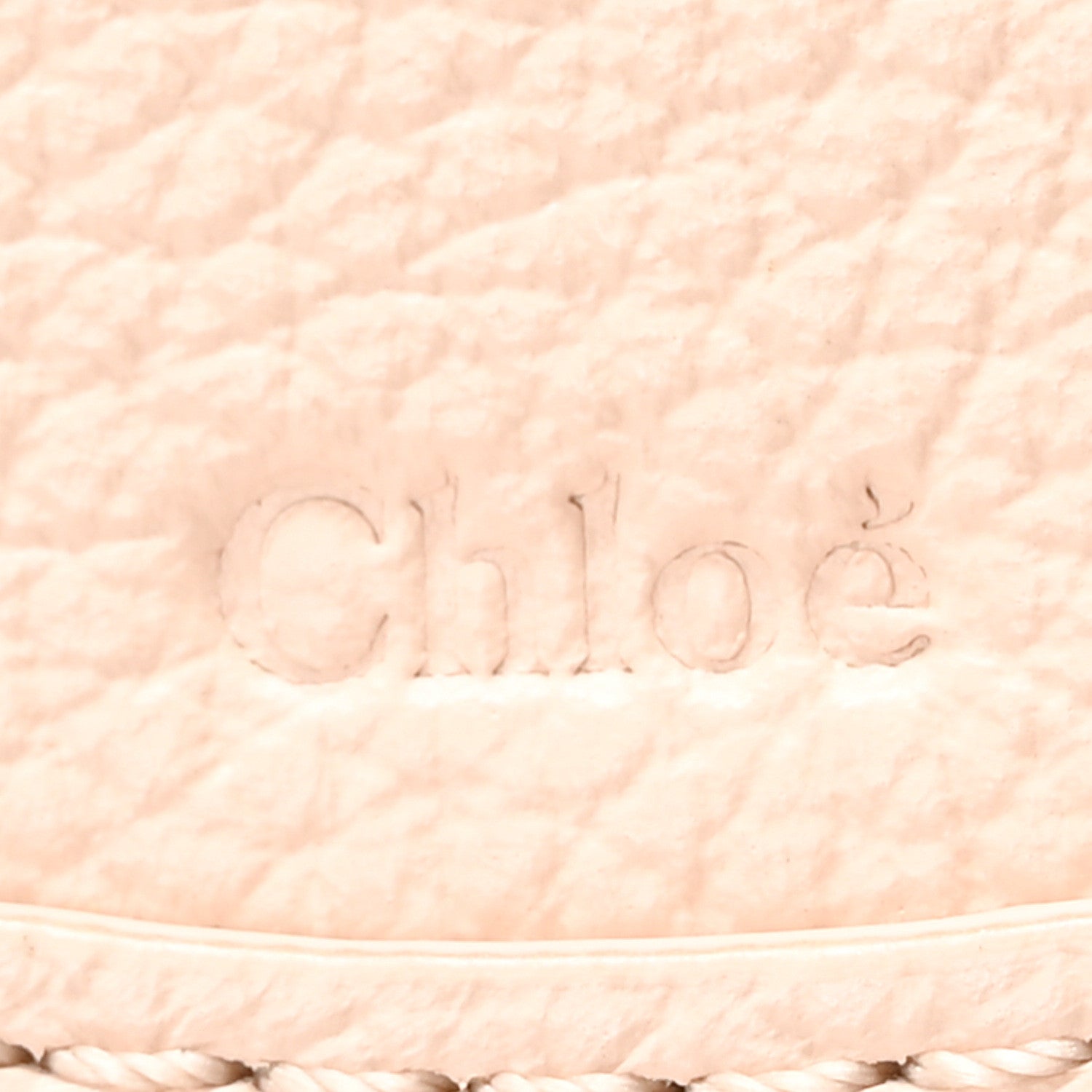 Chloe Raffia Small Grain Calfskin Small Marcie Basket Crossbody Blush Nude 6 of 9
