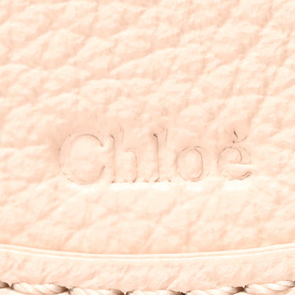 Chloe Raffia Small Grain Calfskin Small Marcie Basket Crossbody Blush Nude 6 of 9
