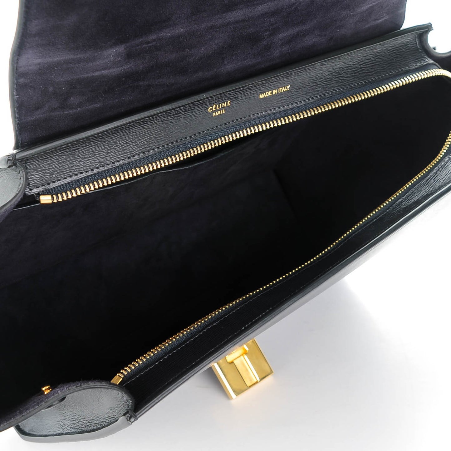 Liege Calfskin Small Trapeze Black