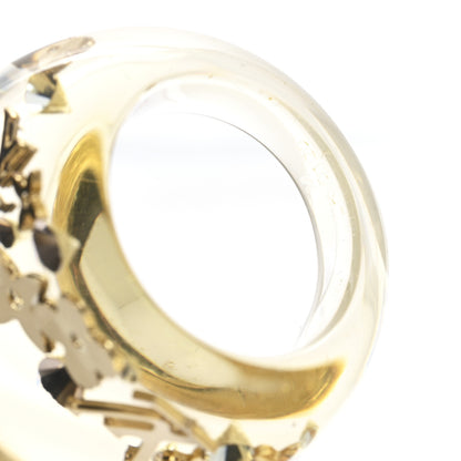 Louis Vuitton Resin Swarovski Inclusion Ring M 53 6.5 Transparent 4 of 4