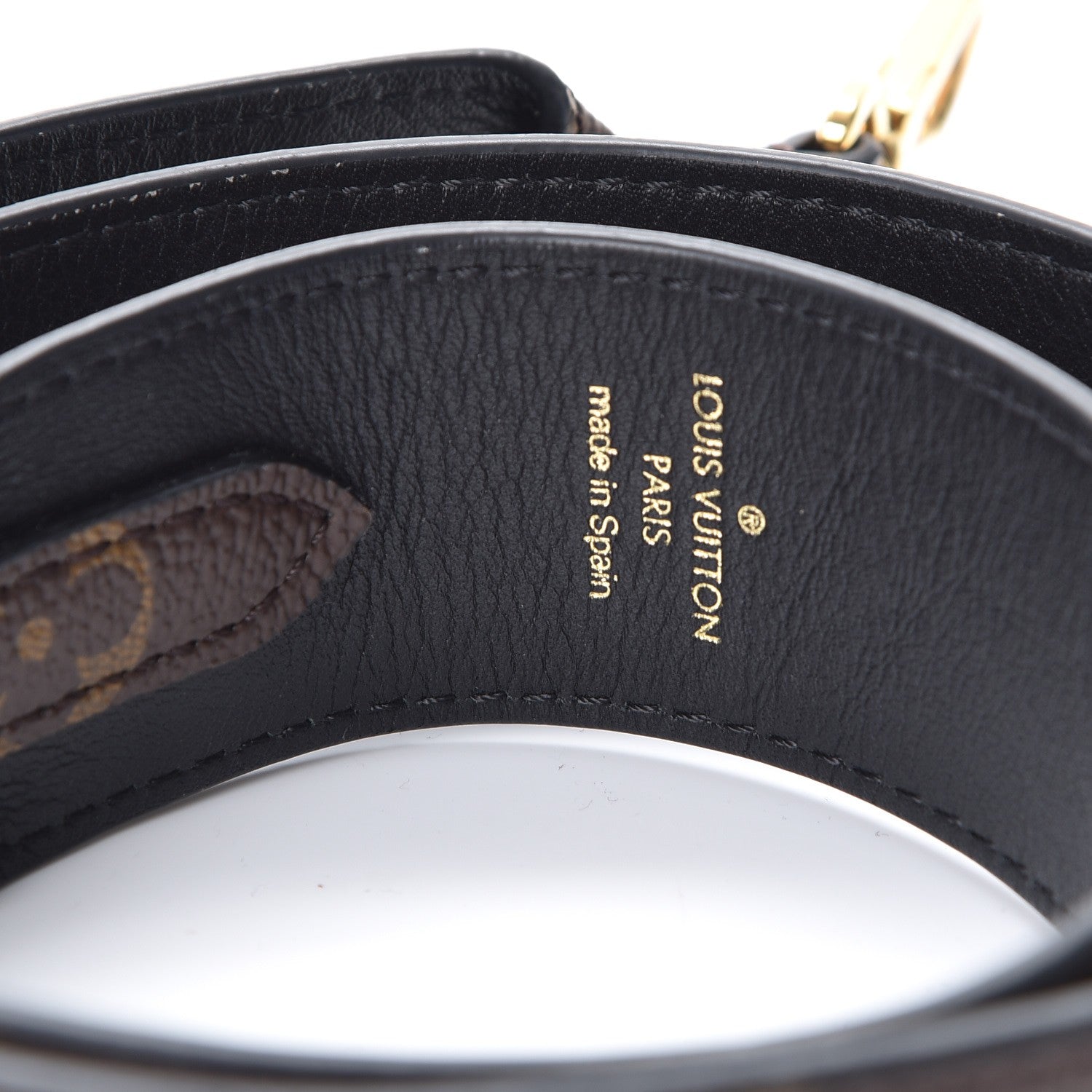 Louis Vuitton Monogram Bandouliere Shoulder Strap Black 4 of 6