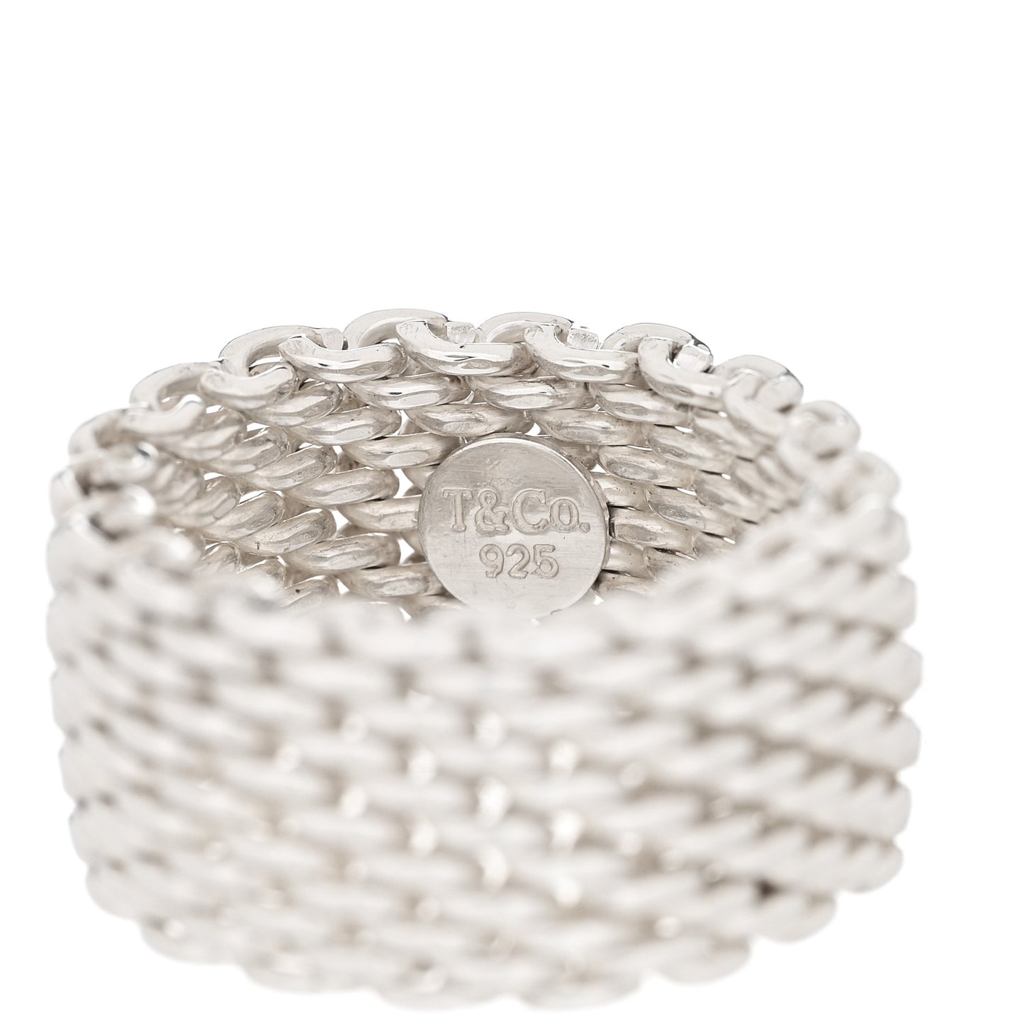 Sterling Silver Somerset Mesh Ring 51 5.75