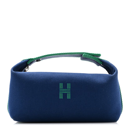 Hermes Canvas Small Bride-A-Brac Pouch Marine 1 of 8