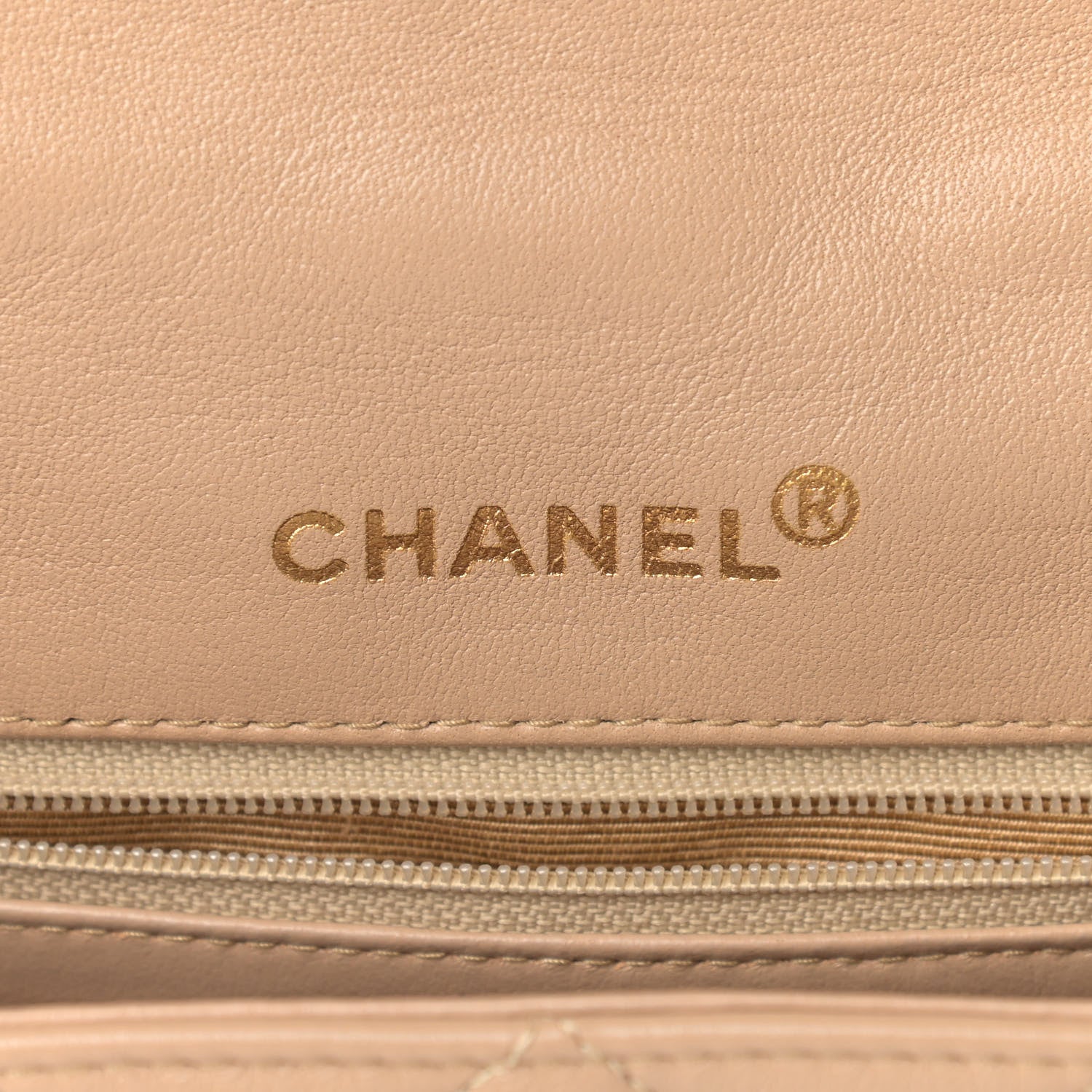 Chanel Lambskin Quilted Small Single Flap Beige 6 of 13