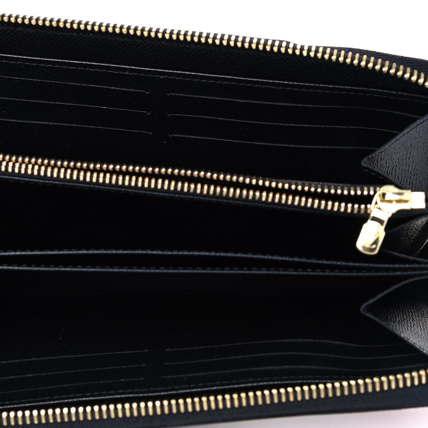 Epi Damier Race Zippy Wallet Black Yellow