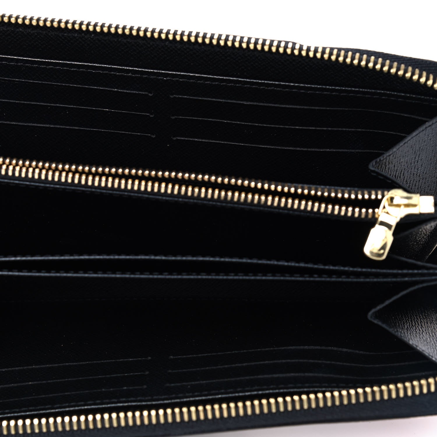 Louis Vuitton Epi Damier Race Zippy Wallet Black Yellow 4 of 8