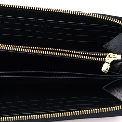 Louis Vuitton Epi Damier Race Zippy Wallet Black Yellow 4 of 8