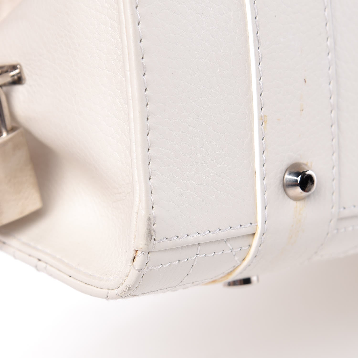 Christian Dior Calfskin Cannage Stitched East West Lady Dior White 11 of 29