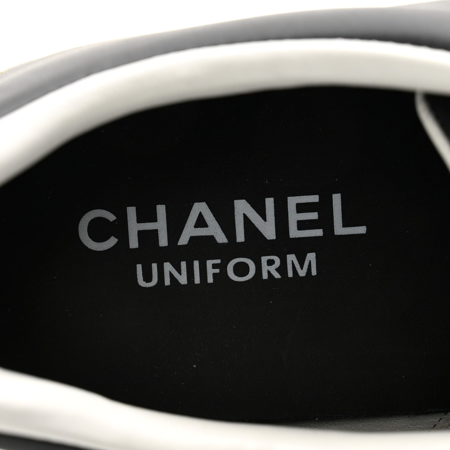 Chanel Calfskin CC Mens Sneakers 44 Black 6 of 10