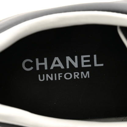 Chanel Calfskin CC Mens Sneakers 44 Black 6 of 10