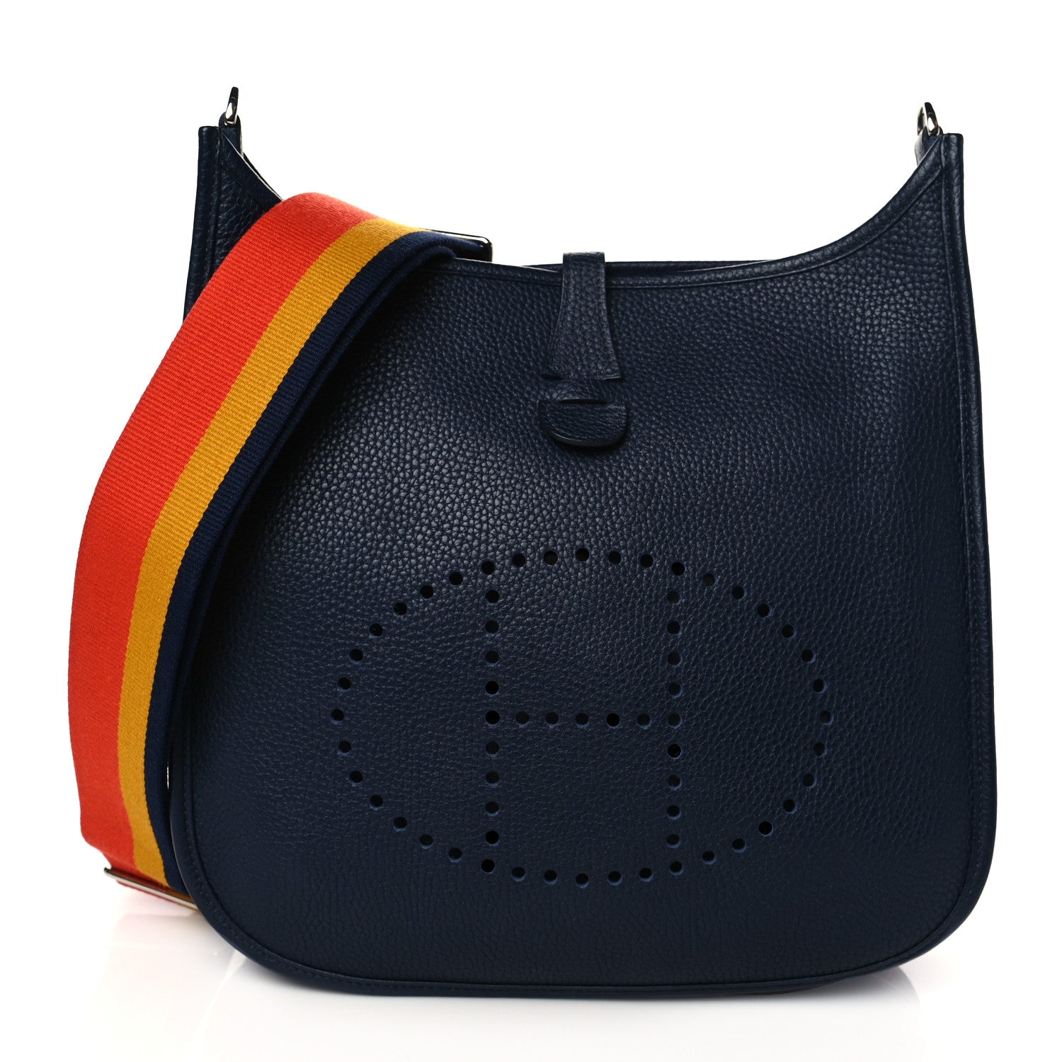 Hermes Taurillon Clemence Amazone Evelyne III PM Bleu Nuit 1 of 9