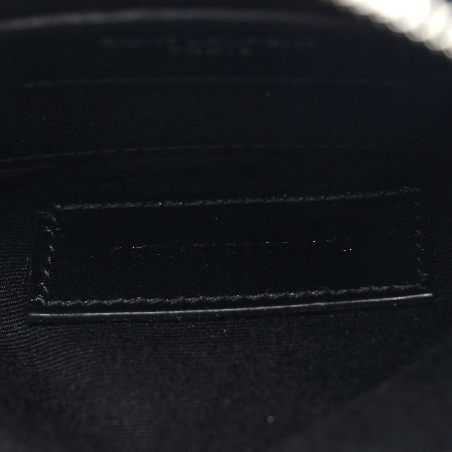 Grain De Poudre Chevron Monogram Bill Pouch Black