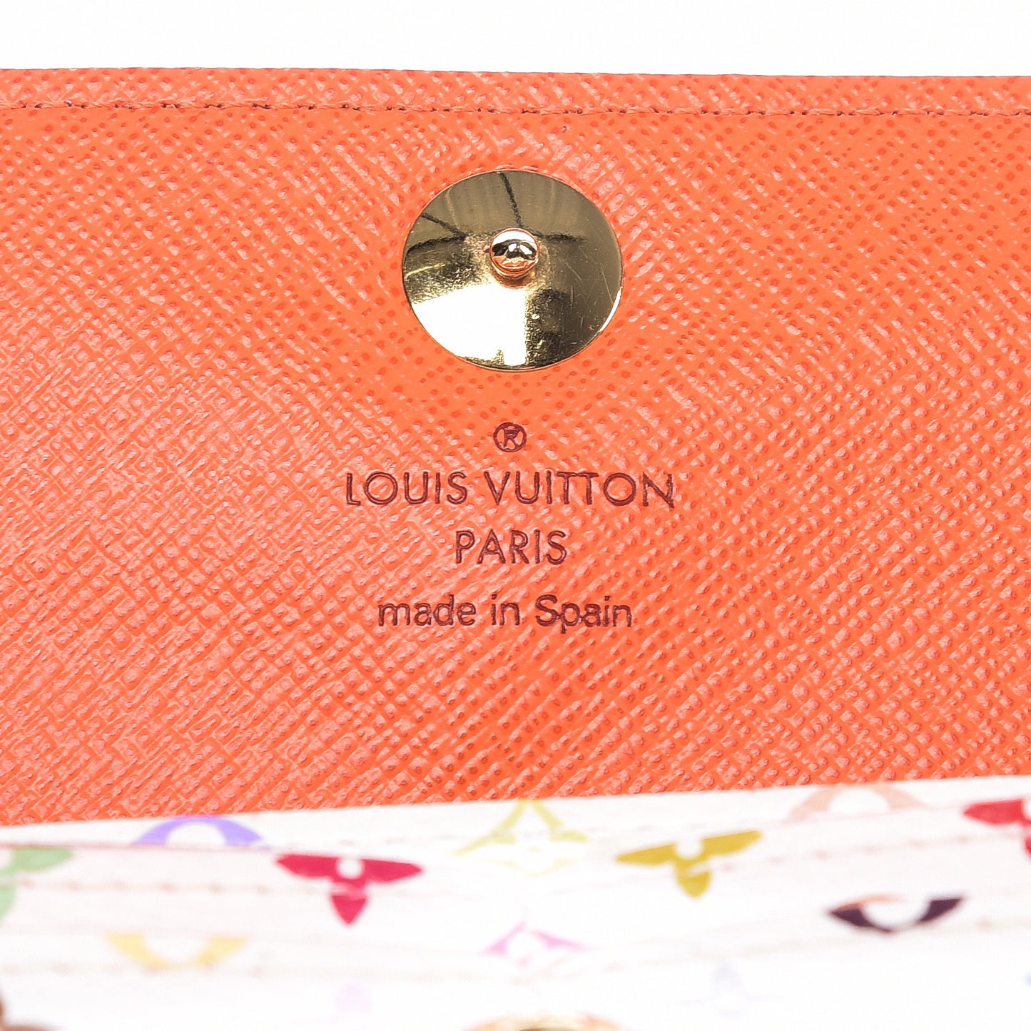 Monogram Multicolor Sarah Wallet White Orange