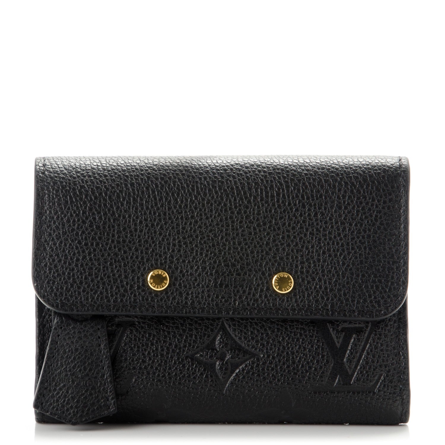 Louis Vuitton Empreinte Pont-Neuf Compact Wallet Black 1 of 6
