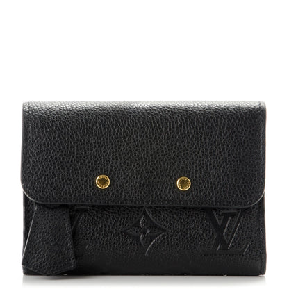 Louis Vuitton Empreinte Pont-Neuf Compact Wallet Black 1 of 6