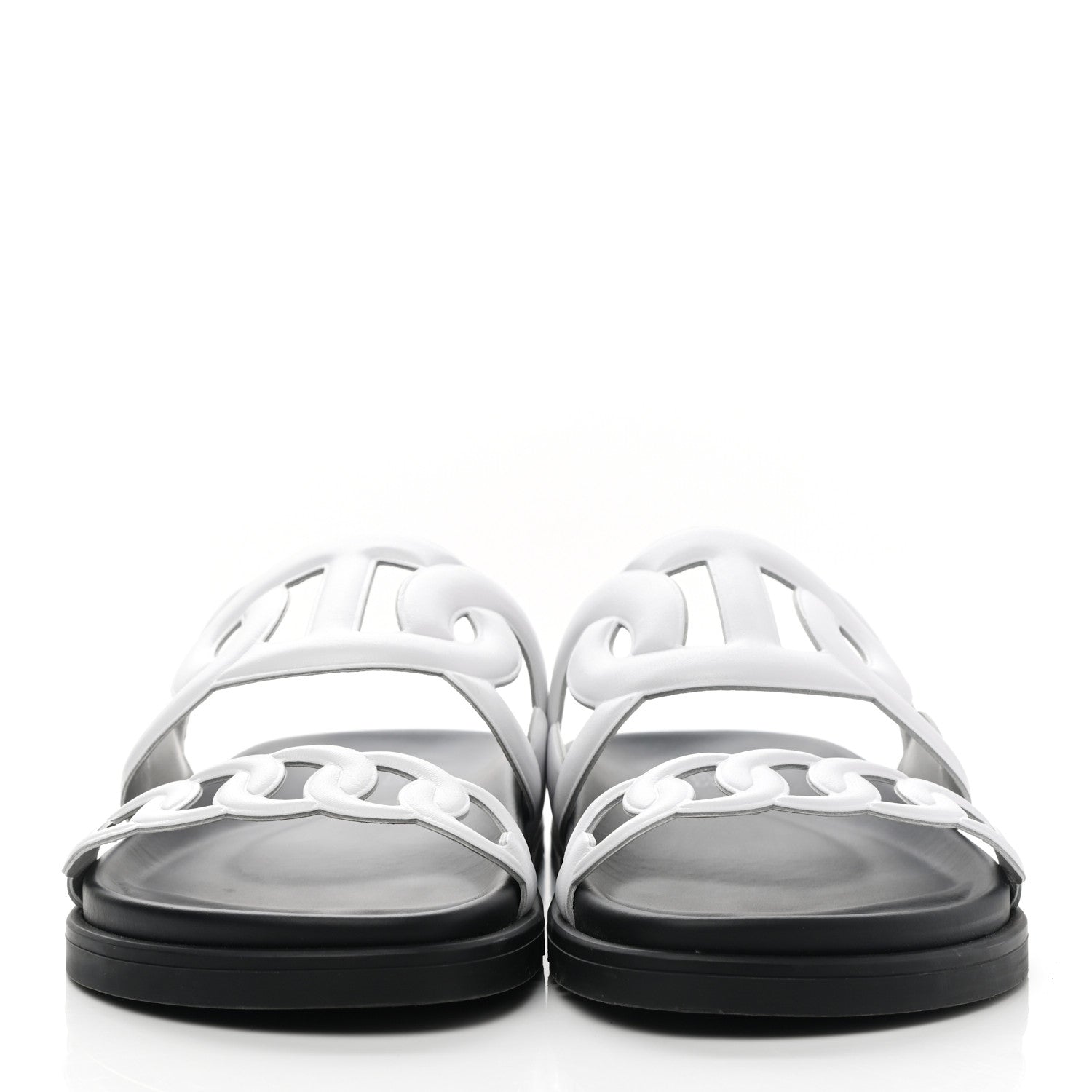 Hermes Nappa Womens Extra Sandals 37 White 2 of 9