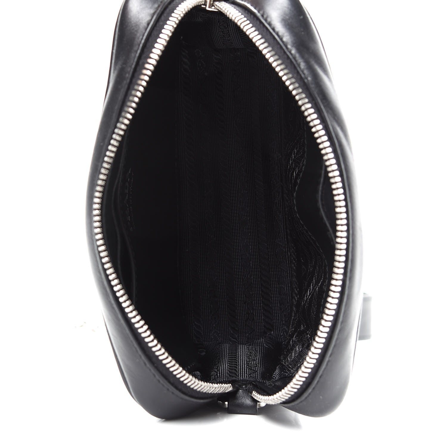 Prada Soft Calfskin Diagramme Crossbody Bag Black 5 of 9